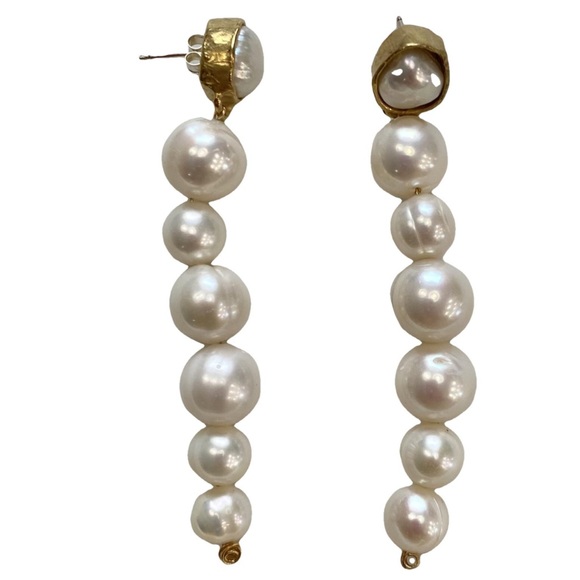 Anita Berisha “She is Fierce’ Freshwater Pearl Earrings - Picture 1 of 5
